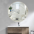 Round LED Bathroom Mirror Demister Pad IP44 Vanity Large Mirror Cold Light by Unknown