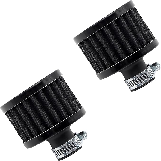 2Pcs 12mm Air Filter Mini Universal Vent Crankcase Cold Air Intake Breathe by Eoppen