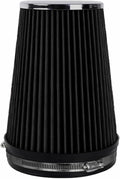 6" Inlet Cold Air Intake Filter Cone Replacement Performance Washable Clamp-On by MUGERACING
