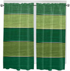 Farm Retro Green Wood Grain Window Valance Curtains, Rustic Wooden Plank - Image 9