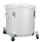PioneerWorks Fryer Grease Bucket 8 Gal, Coated Carbon Steel Oil Filter Pot by PioneerWorks
