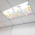 Fluorescent Light Covers for Ceiling Lights Spring Flowers Magnetic Light by Home+L6