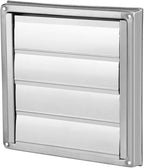 Extractor Fan Outlet, 100mm Stainless Steel Wall Air Vent Outdoor Filter Square - Image 3