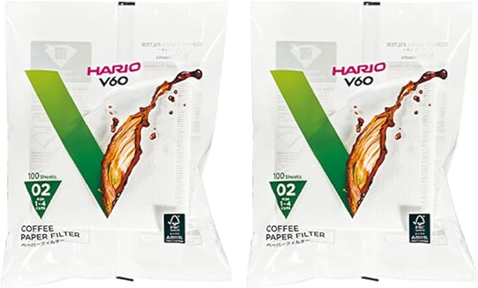 Hario V60 Paper Coffee Filter, Size 02 by Hario