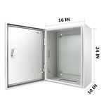 Outdoor Electrical Box, Steel Junction Box 16X16X8'', NEMA 4X Electrical - Image 9