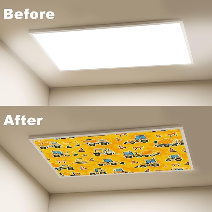 4 Pcs Fluorescent Light Covers for Ceiling Lights Construction Equipment - Image 4