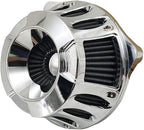 Harley Air Cleaner Motorcycle Filter Intake CNC Cut Kit Chrome - Image 2