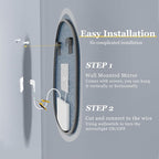 LUVODI Lighted LED Bathroom Mirror: 32”x24”Irregular Stone Pattern Frosted Wall - Image 8