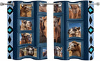 2 Panel Kitchen Cafe Curtains, Desert Camels Sunlight Filtering Nature Air by Hokiten
