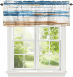 Vintage Blue Valances for Windows, 1 Panel by Unknown