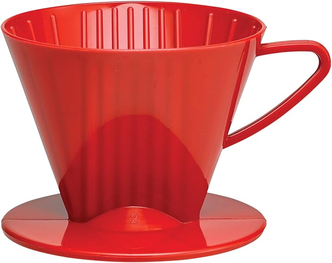 Fino Pour-Over Coffee Brewing Filter Cone, Number 2-Size, Brews 2 to 6-Cups by Fino