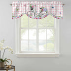 Spring Tie Up Valance Curtains for Windows, Kitchen Curtains Window Shades - Image 2