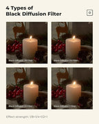 K&F CONCEPT 49mm Black Diffusion 1/4 Filter Mist Cinematic Effect Lens Filter - Image 6