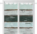 Blue Teal Living Room Curtains 84 Inch Length, Window Curtains Tab Top by Unknown