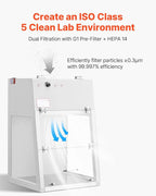 VEVOR Laminar Flow Hood, 20.08 x 20.47 x 23.62 inch Working Area Portable Clean - Image 3