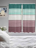 Retro Farm Woodcuts Texture Window Valance Curtains, 2 Panel - Image 4