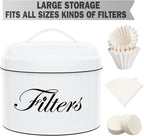 Coffee Filter Holder, Round CoffeeFilter Container - Image 4