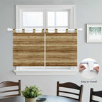 Vintage Western Kitchen Curtains 24 Inch Length, Small Window Curtains Tab Top - Image 4