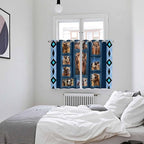 2 Panel Kitchen Cafe Curtains, Desert Camels Sunlight Filtering Nature Air - Image 4