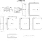 VEVOR NEMA Steel Enclosure, IP66 Waterproof & Dustproof, Outdoor/Indoor - Image 10