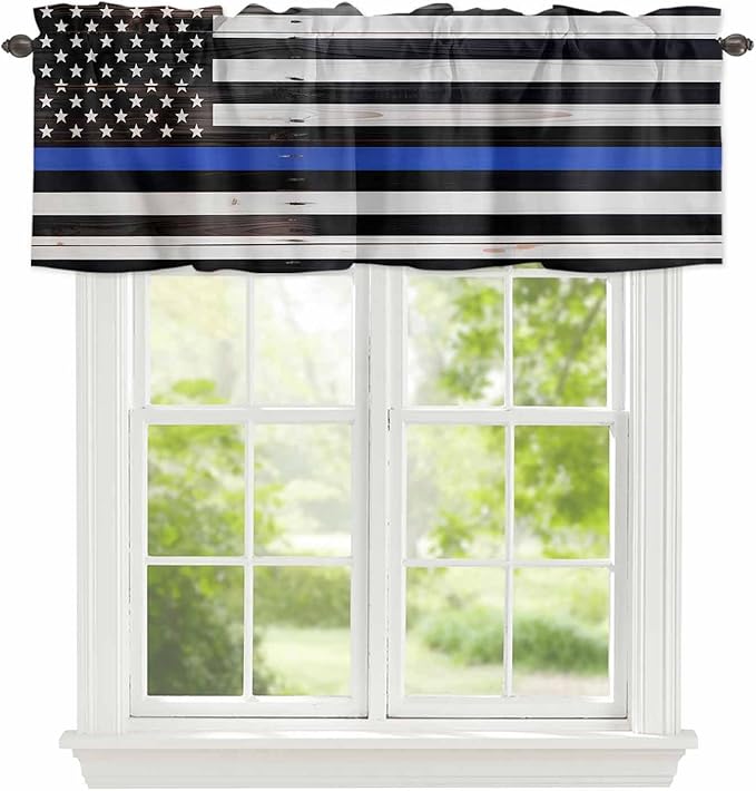 American Flag Valances for Windows, 1 Panel by Unknown