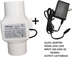 2.36”Inline Duct Fan 12V Dc Ventilation Exhaust Fan Small Hydroponics Blower - Image 5