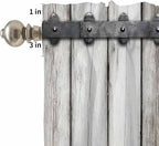 Farmhouse Rustic Kitchen Curtain Set, Vintage Country Wooden Grain Window - Image 5