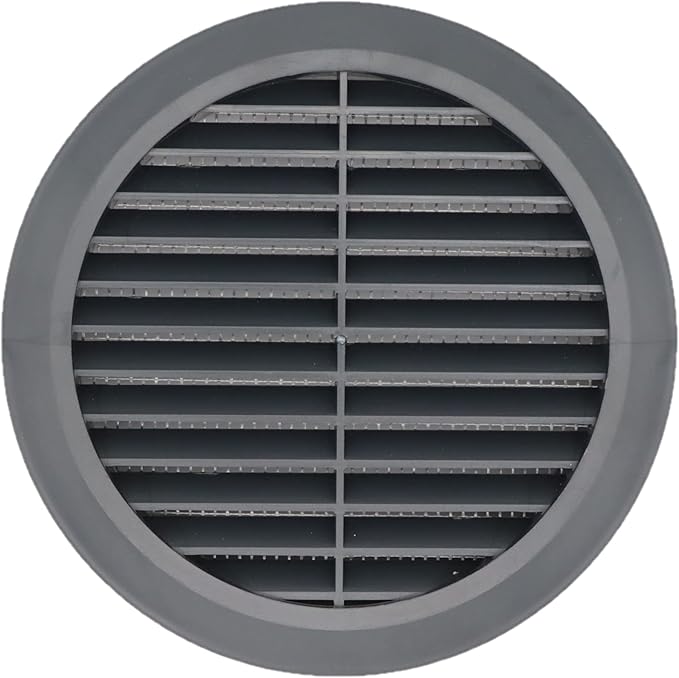 Graphite/Gray 5" Inch Round Ventilation Grille by Unknown