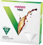 Hario V60 Paper Coffee Filter, Size 02, 40ct Box by Hario