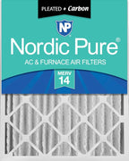 Nordic Pure 16x25x4 Pleated Air Filters MERV 14 Plus Carbon 1 Pack by NordicPure