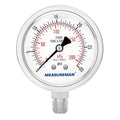 MEASUREMAN Fully Stainless Steel Hydraulic Glycerin Filled Pressure Gauge by MEASUREMAN
