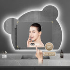 LTSRLL LED Vanity Mirror Cute Bear Decorative Mirror - Image 3