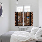 2 Panel Kitchen Cafe Curtains, Desert Camels Sunlight Filtering Nature Air - Image 4