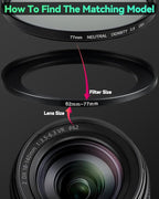 55-58mm Metal Step-Up/Down Ring Adapter Compatible - Image 4