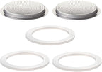 2 Pcs Filter with 3 Pcs Silicone Gasket Seals by Theperfectcombinationofcoffeehomeandhealthylivingmakingeverydayadayofrituals