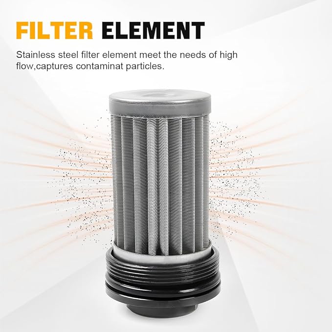 BARTOO Universal 50MM 100 Micron Inline Fuel Filter - Image 3