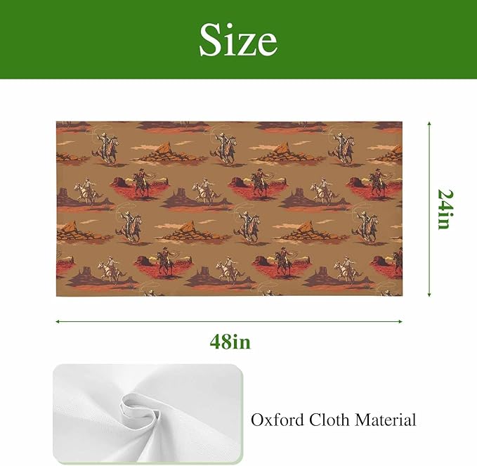 Cowboys Horses 1 Pc Fluorescent Light Cover 4 x 2 Feet, Desert Ethnic Winds - Image 9