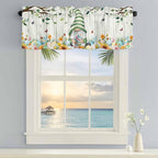 Easter Gnomes Curtain Valances for Windows, Kitchen Valance Window Treatment - Image 5