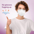 Miuphro KN95 Face Mask 50 Pack, Disposable Respirator Masks, 5 Layer Design - Image 4