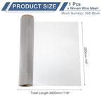 uxcell 300 Mesh 118" x 10" Woven Wire Mesh, 316 Stainless Steel Air Vent Filter - Image 2