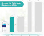SimPure 5 Micron 10" x 2.5" String Wound Sediment Whole House Water Filter - Image 2