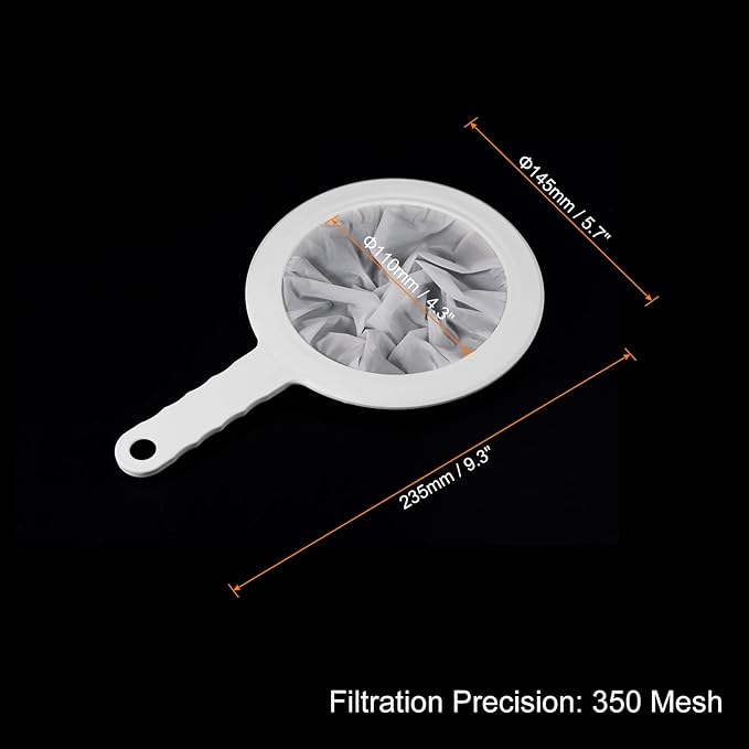 PATIKIL 9"x6" Food Filter Strainer, 350 Mesh, Polypropylene - Image 2