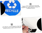 8pcs Trash Sorting Decals Self-Adhesive Waste Container Stickers - Image 8