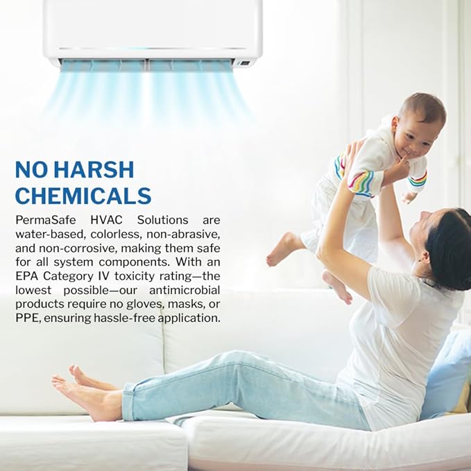 PermaSafe HVAC Solutions, System & Air Duct Hygiene Maintenance Kit, Preserves - Image 9
