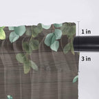 Easter Sheer Valances for Windows 60"x18", Light Filtering Kitchen Curtains - Image 7