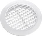 White 4" Inch Round Ventilation Grille - Image 3