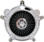 Harley Air Cleaner Turbine Intake Chrome Filter Kit Cnc Cut - Image 5