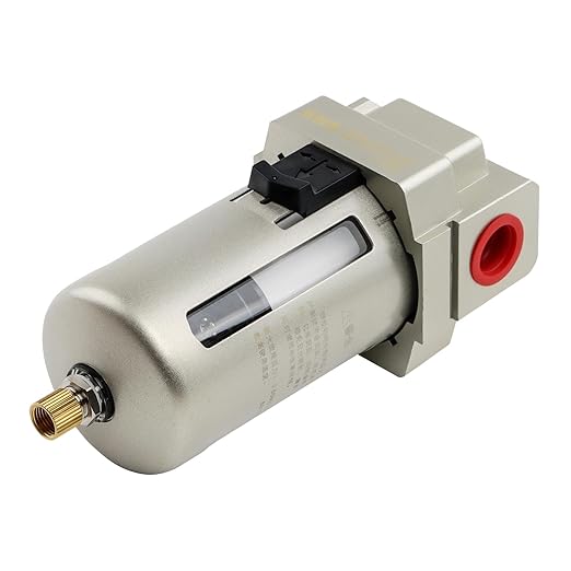 SNS 1/2" NPT Compressed Air Line Filter, 5 Micron Brass Element, Poly Bowl - Image 5