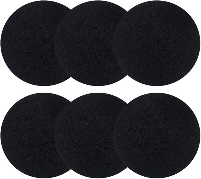 ddLUCK 6 Pack Kitchen Compost Bin Filter, Round Food Waste Bins Activated by ddLUCK