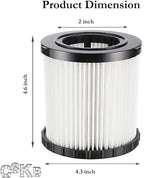 2 Pack DCV5801H Wet/Dry Vacuum HEPA Replacement Filter Compatible - Image 2